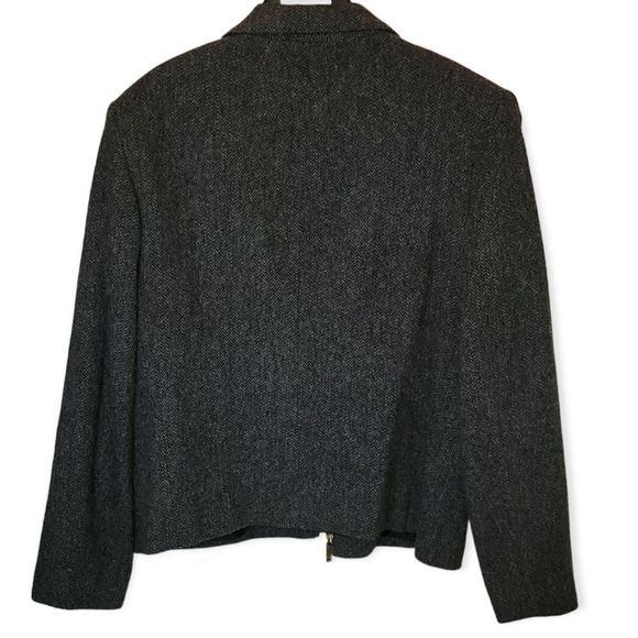 Stephanie Andrews Women's Gray Wool Blend Blazer Jacket Size 12 - Picture 2 of 4